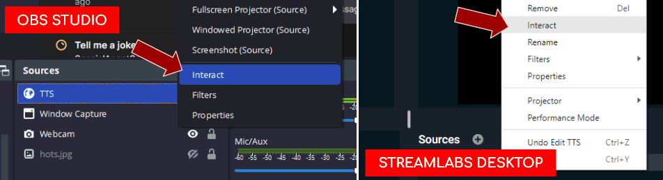 Interact browser source